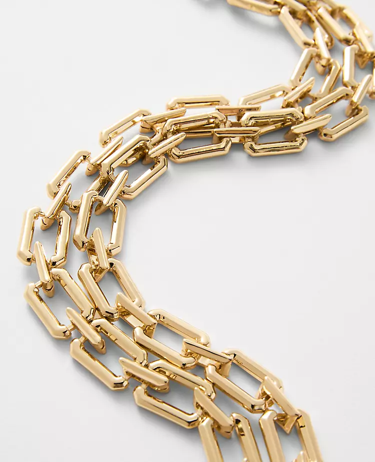 Chunky Layered Metal Necklace