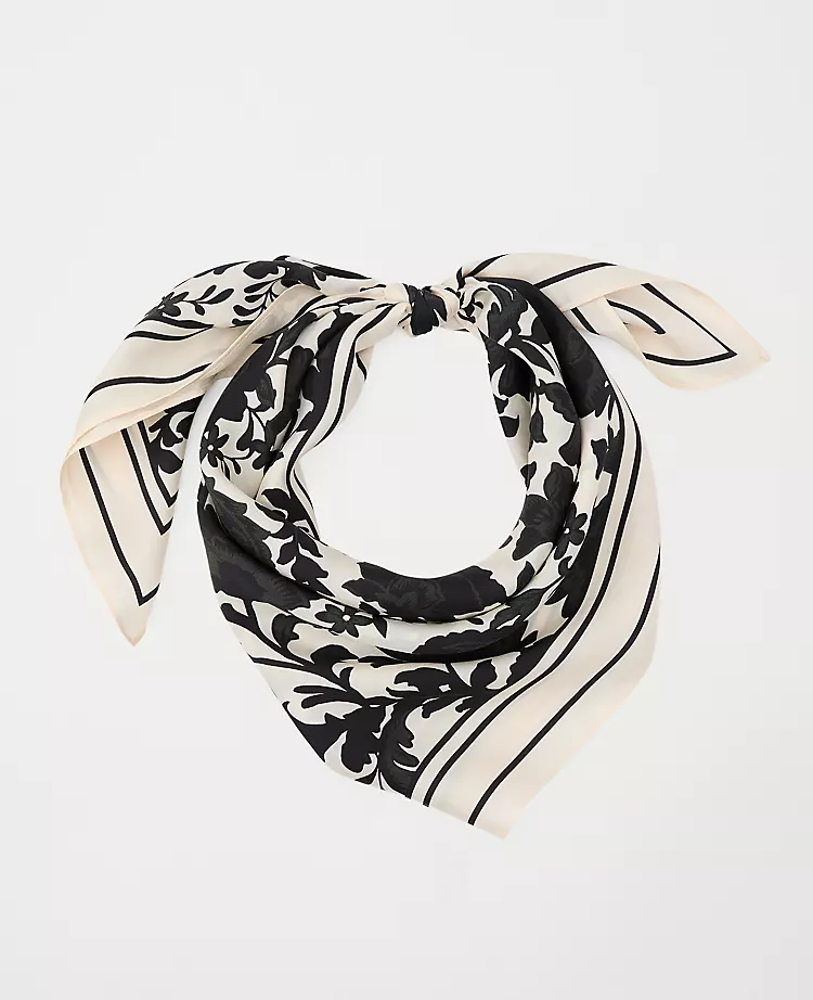 Floral Silk Scarf