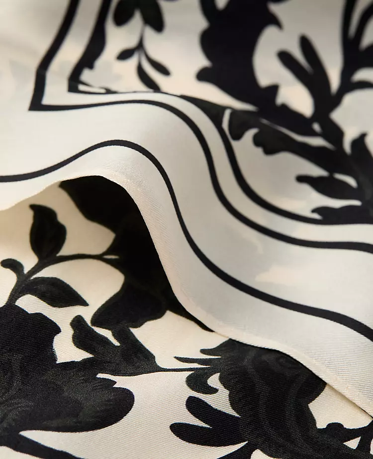 Floral Silk Scarf