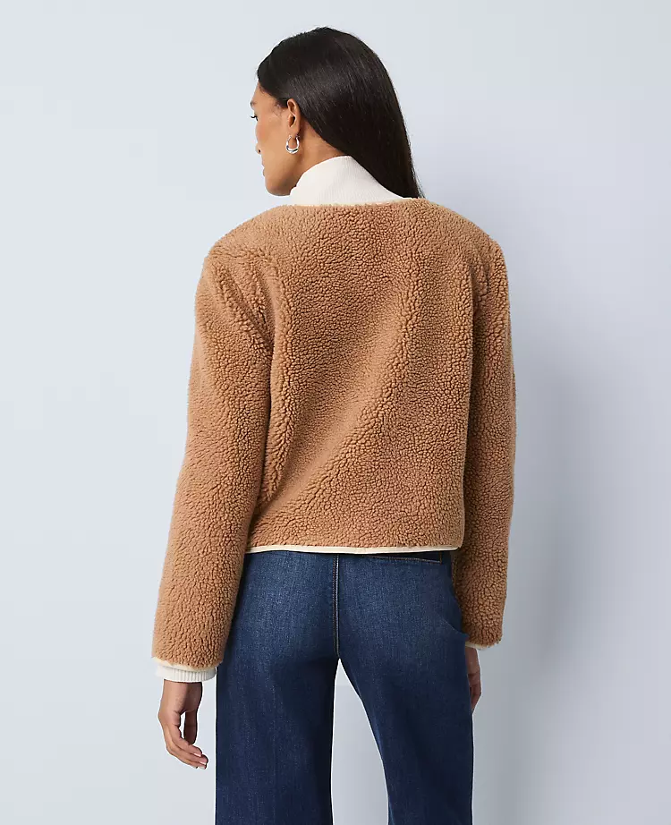 Weekend Collection Sherpa Crew Neck Jacket