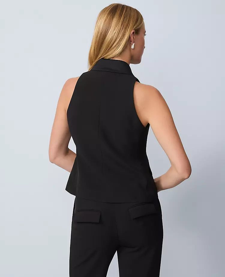 The Double Breasted Vest in Crepe